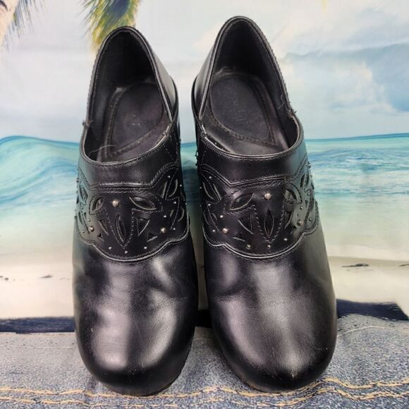 Bjorndal Jepp Black Leather Mules Women's 8 - Picture 3 of 9